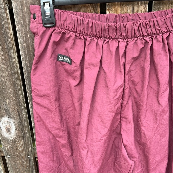 Sporthill Side Snap Pants XL Men’s Burgundy Eugene Oregon Sport Outdoor Y2K Vtg - Picture 3 of 10